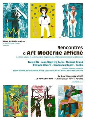 Rencontres Pozor 2017 d&#039;Art Moderne affiché