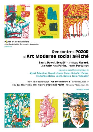 Rencontres d&#039;Art Moderne social affiché 2021