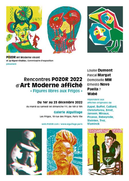 Rencontres d'Art Moderne affiché 2022, Figures libres aux Frigos