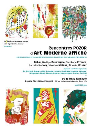 Rencontres d&#039;Art Moderne affiché 2019 à l&#039;Espace Christiane Peugeot