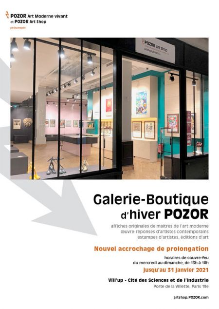 Galerie-Boutique d&#039;Hiver POZOR, à la Cité des Sciences